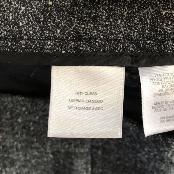 Anne Klein Tweed Pants Size 8 Gently Used Black - Picture 4 of 7